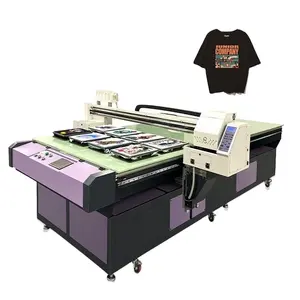 Impresora Bosim 1635 de tinta blanca de gran formato DTG con cabezales de impresión Epson i3200, máquina de impresión directa a prendas de vestir de alta velocidad