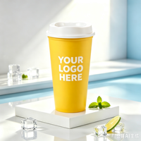 Gobelets à café réutilisables en plastique personnalisés de 16 oz avec couvercles, gobelets de voyage, pour boissons chaudes ou froides, compatibles lave-vaisselle et micro-ondes