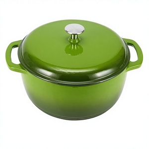 Casserole <span class=keywords><strong>en</strong></span> <span class=keywords><strong>fonte</strong></span> émaillée For Basics avec couvercle, 4 litres, verte - Product Image 1