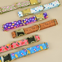 Collier pour chat et chien réglable en nylon, motif de dessin animé, luxe, boucle de sécurité à dégagement rapide, imprimé, élégant, sûr pour les animaux de compagnie