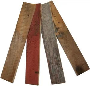6 Pack Rustic Style Weathered Reclaimed Wood Bundle Barnwood Boards Perfect for Homemade Shelves