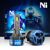 Ampoule de phare LED super lumineuse Robot Design H7/H11/H4 6500K pour Audi A4 A3, étanche IP68, 21600 lumens, 180W
