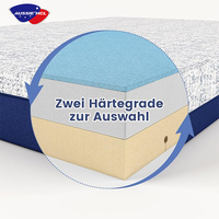 Matelas en mousse à mémoire de forme sous vide de fabrication chinoise, double grand format, taille complète, en latex naturel empilé, 180x200