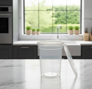 Durable Disposable Deli Cup Food <b>Storage</b> Containers with Lids Multi Size Round Plastic Tubs for Catering and Meal Planning - Product Image 6