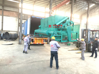 Tubo de tornillo Continouse Horno sin humo Horno de carbonización de alta productividad para astillas de madera Aserrín Cáscara de arroz Biochar