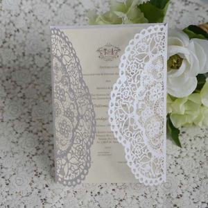 Nouvelles cartes d'invitation de <span class=keywords><strong>mariage</strong></span> florales faites à la main en <span class=keywords><strong>dentelle</strong></span> découpée au <span class=keywords><strong>Laser</strong></span> pour les invitations de fiançailles de <span class=keywords><strong>mariage</strong></span> Quinceanera - Product Image 4