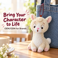 Porte-clés en peluche alpaga personnalisé, animaux en peluche, jouets en peluche, mascotte de zoo personnalisée, porte-clés en peluche, poupées en peluche personnalisées