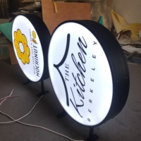 Nouveau design 3d personnalisé café boutique led enseigne lumineuse led boîte à lumière led signalisation boîte à lumière sous vide