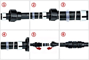 20 ~ 50 mét khớp nối nhanh chóng vườn trực tiếp nước Ống nối nông nghiệp hệ thống thủy lợi <span class=keywords><strong>PE</strong></span> PVC phụ kiện đường ống - Product Image 4