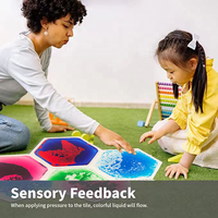 Tapis de carreaux sensoriels liquides 3D, outils pour les besoins spéciaux d'autisme de l'école maternelle, tendance 2022
