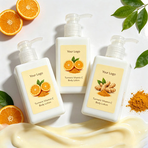 Crème corporelle éclaircissante de haute qualité au curcuma et à la vitamine C, marque privée, lotion corporelle illuminatrice pour peaux noires - Product Image 2