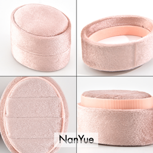 New Customized Logo Oval Luxury Velvet Ring <strong>Box</strong> <strong>Earrings</strong> Storage Premium Wedding Engagement Jewelry <strong>Gift</strong> Packaging <strong>Box</strong> Wholesale - Product Image 2