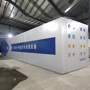 MBBR lit mobile Bio réacteur BIO STP conteneurisé Zone racinaire traitement des eaux usées pour les hôtels complexes Restaurants Camps de travail - Product Image 1