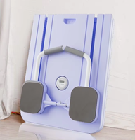 Planche abdominale multifonctionnelle pliable en PP, rouleau d'exercice abdominal portable pour hommes et femmes, équipement de fitness à domicile