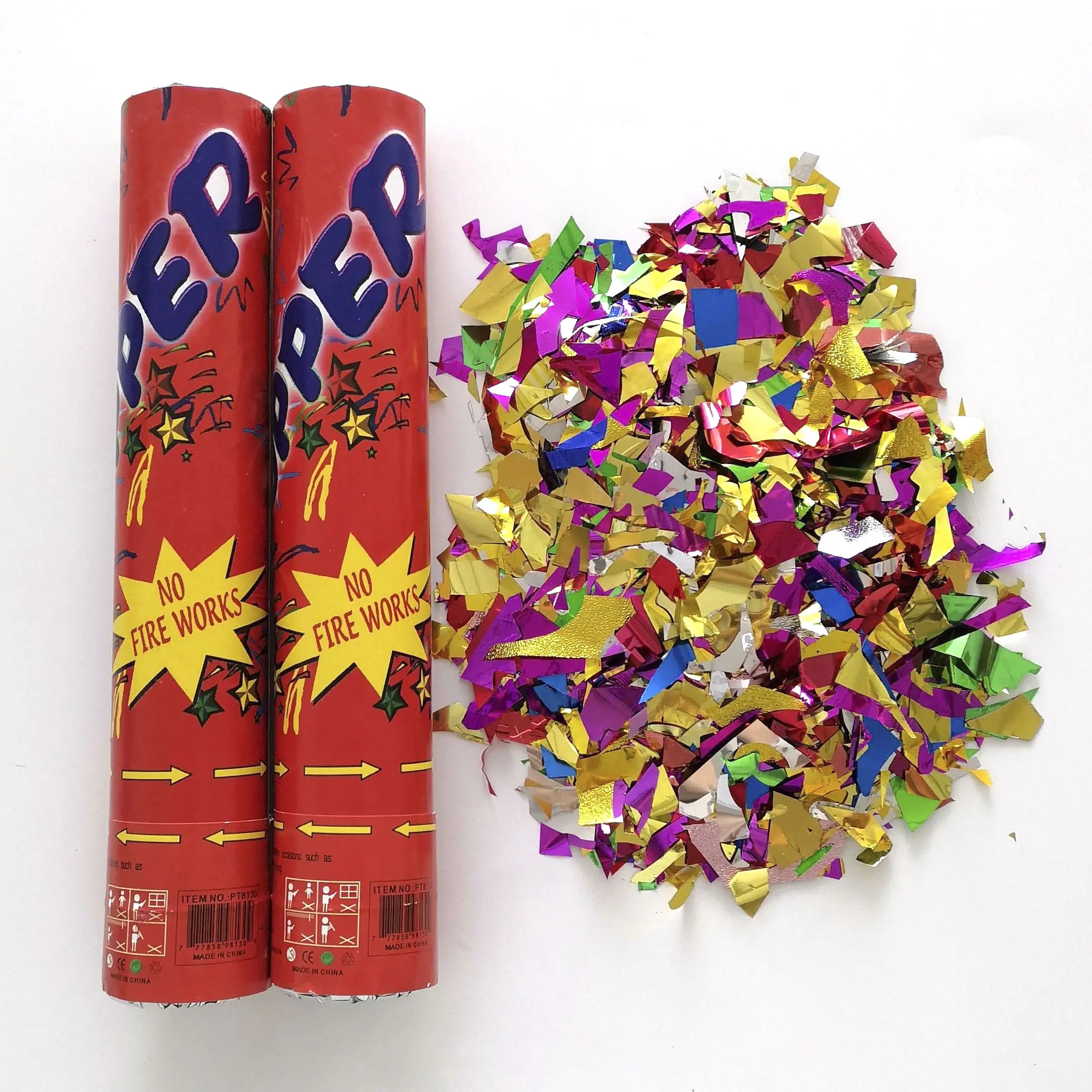 Party Popper Confetti Wholesale High Quality Foil Confetti Party Popper Confetti Cannon For Wedding Birthday Party Decorations