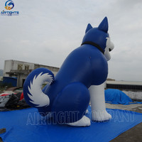 Ballon gonflable de chien de Husky de modèle animal géant durable extérieur de vente d'usine de la Chine