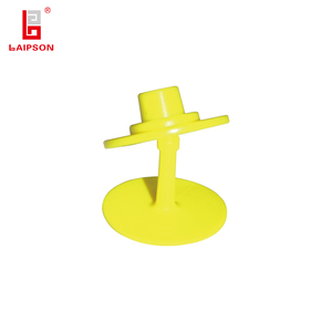 Petite étiquette d'oreille visuelle en TPU jaune avec code QR imprimé pour cochon, cochon, <span class=keywords><strong>mouton</strong></span> - Product Image 4
