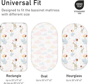 100% di cotone mussola Premium culla per bambini 2 pezzi Set morbido e traspirante nuvola pastello giraffa elefante palloncino per neonato biancheria da letto - Product Image 3