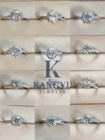 Kangyu Schmuck Maßgefertigter 18k Labor-Gezüchteter Ovaler D-Farbiger Diamant Damen-Verlobungsring IGI-Zertifiziert Gefüllte VVS/VS-Reinheit Gold