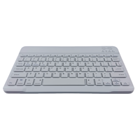 Nouveau clavier tablette sans fil compact rechargeable Tasso Slim Mini en plastique avec touches multimédia et interface Type-C pour