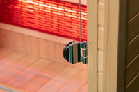 Salle de Sauna intérieure pour 1 personne Sauna infrarouge extérieur avec lumière rouge