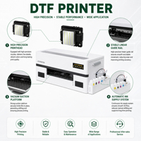 Imprimante DTF A3 à tête d'impression XP600 unique avec écran tactile LED, équipement numérique de transfert thermique pour impression personnalisée sur vestes en jean