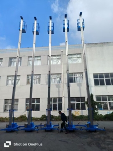 CE ISO Certificated Mobile <strong>Aluminium</strong> <strong>Work</strong> <strong>Platform</strong> Duplex Single Mast 6m 8m 10m 12m Elevated Electric Aerial <strong>Work</strong> <strong>Platform</strong> OEM - Product Image 5