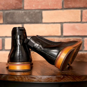 Nuevas botas formales de negocios para hombre, estilo italiano, de alta calidad, de cuero genuino, elegantes botas de tobillo, zapatos de lujo para hombre de talla grande. - Product Image 4