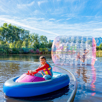 Enfants fête jouet préféré adulte enfants eau électrique commercial portable gonflable bateau tamponneur avec batterie bateau piscine