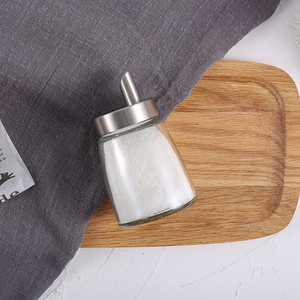 Glass <strong>Sugar</strong> Dispenser with Stainless Steel Lid <strong>Pourer</strong> Spout Manual <strong>Sugar</strong> Shaker Jar for Coffee Bar Kitchen Restaurant Baking - Product Image 6