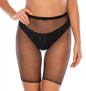 Shorts de Rejilla Estilo Gitano para Mujer, Lencería Sexy de Malla, Pantimedias/Mallas Opacas, Medias de Red Mini, OEM - Product Image 6