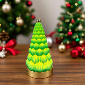 New cross-border Christmas <b>tree</b> decorative night <b>light</b>, creative birthday gift, bedroom bedside rechargeable ambient lamp - Product Image 1
