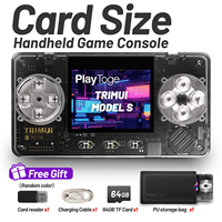 Noir 64G Trimui modèle S 2.0 pouces écran légèrement rétro Console de jeu vidéo 10 simulateurs Consoles de jeu portables cadeau pour enfants
