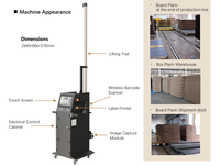 Machine d'emballage automatique à moteur électrique pour le comptage de feuilles de carton ondulé pour l'alimentation et les boissons, Chine