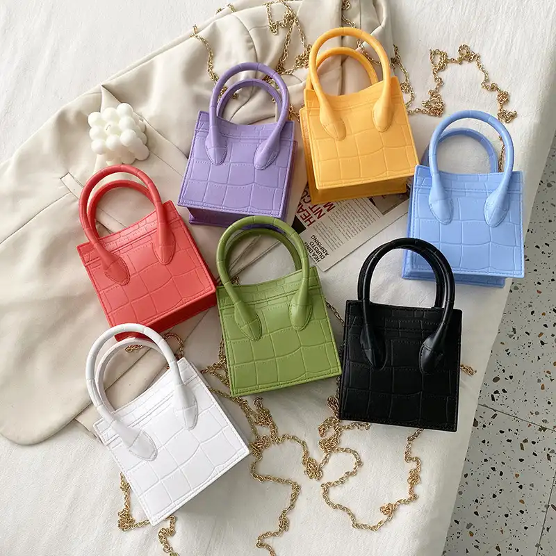 2022 moda di lusso tinta unita gelatina designer modello di pietra borse e borse a spalla Trendy piccolo per le donne Mini borse