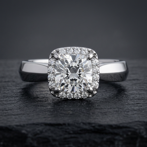 IGI Certified <b>Cushion</b> Cut Lab Grown Diamond Halo <b>Ring</b> 10K 14K 18K Gold 925 935 Silver Classic Engagement <b>Ring</b> Fine Jewelry - Product Image 1