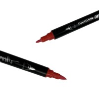 Lot de marqueurs acryliques Arrtx à double pointe à base de pigments pour l'art sur verre et la peinture sur fenêtre, 6 couleurs, stylos d'art transparents en boîte