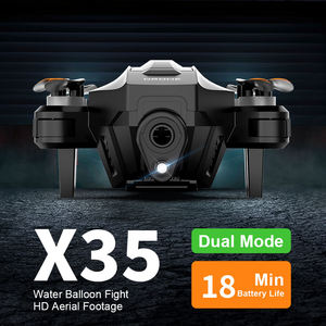 Drone Quadricoptère RC X35 <span class=keywords><strong>Pas</strong></span> <span class=keywords><strong>Cher</strong></span> pour Enfants Débutants avec Caméra 4K HD et Positionnement par Flux Optique pour Tirer des Ballons d'Eau - Product Image 4