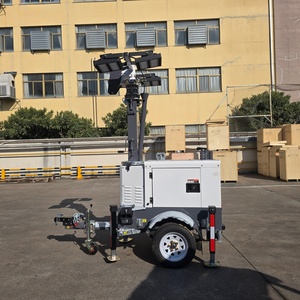Tour d'éclairage extérieur TPE-M4K avec système de démarrage rapide et contrôle intégré pour déploiement de sécurité temporaire TPE-M4K Haute Performance - Product Image 1