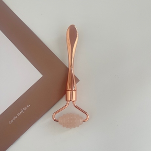 ไม้พายสำหรับทำเครื่องสำอางทำจากโลหะช้อนตักลูกกลิ้งทำจากหยกหัวเดียวสำหรับดูแลผิวและนวดหน้า - Product Image 4