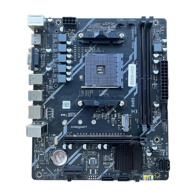 New AMD A320M M ATX Desktop Computer Motherboard Support 2/3/4/5th Gen AM4 CUP Double DDR4 with M.2 NVME SATA Hard Drive