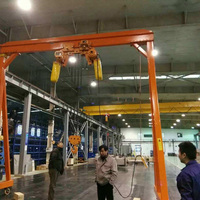 Promotion : Mini-grue portique mobile électrique à chariot, type A-frame, de 1, 2, 3, 5, 8, 10 tonnes, avec roues, pour atelier