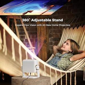 Pour <span class=keywords><strong>Amazon</strong></span> populaire Mini 360 degrés Smart TV 4K projecteur Portable Full HD 720P extérieur LED vidéo WiFi 6 projecteur à courte portée - Product Image 4