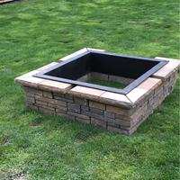 Foyer extérieur sans fumée de 36 pouces en acier robuste pour jardin et patio – Bricolage facile
