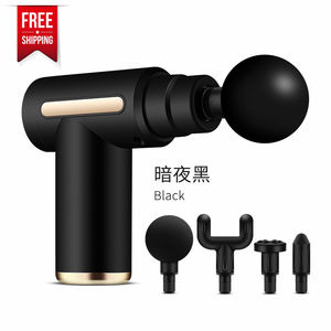 ปืนนวดขนาดเล็กแบบ USB พร้อมหัวนวด 4 แบบ มอเตอร์ไร้แปรงถ่าน ชาร์จซ้ำได้ - การสั่นสะเทือนเนื้อเยื่อชั้นลึกสำหรับบรรเทาอาการปวดกล้ามเนื้อคอและร่างกาย - Product Image 3