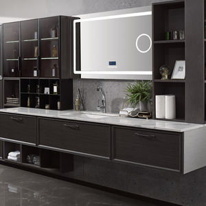 BAINENG spécial acier inoxydable flottant dégagement commercial salle de bain vanité armoire salle de bain armoires <span class=keywords><strong>et</strong></span> vanités - Product Image 1