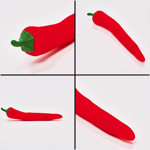 Vibradores de Pimiento <span class=keywords><strong>Rojo</strong></span> para Niñas, Juguetes Sexuales con Aroma a Vegetales para <span class=keywords><strong>el</strong></span> Punto G y <span class=keywords><strong>el</strong></span> Clítoris con 10 Modos de Velocidad - Product Image 5