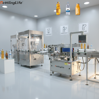Machine de remplissage et de bouchage automatique de bouteilles de 550 ml pour eau minérale et huile, avec servomoteur