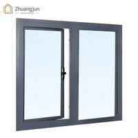 Portes et fenêtres coulissantes en aluminium à rupture thermique fenêtres insonorisées à double vitrage