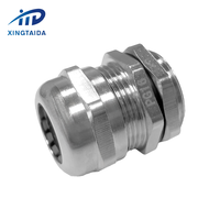 Xingtaida étanche métal laiton nickelé fil presse-étoupe joints pg connecteurs m20 pg16 pg13.5 presse-étoupe en acier inoxydable